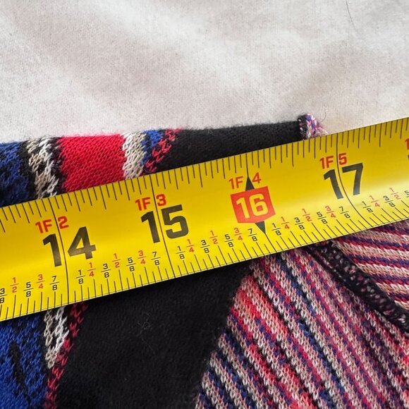 3X Southwest Fringe Cardigan Wrap Womens Boho Knit Open Front Shawl Cape Tribal - Picture 13 of 16